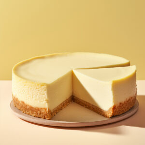 Caramel Swirl Cheesecake Slice